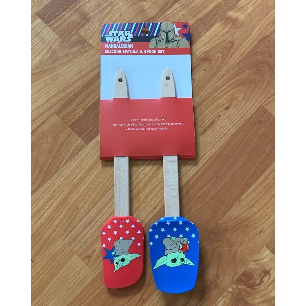 Star Wars The Mandalorian Silicone‎ Spatula & Spoon Set